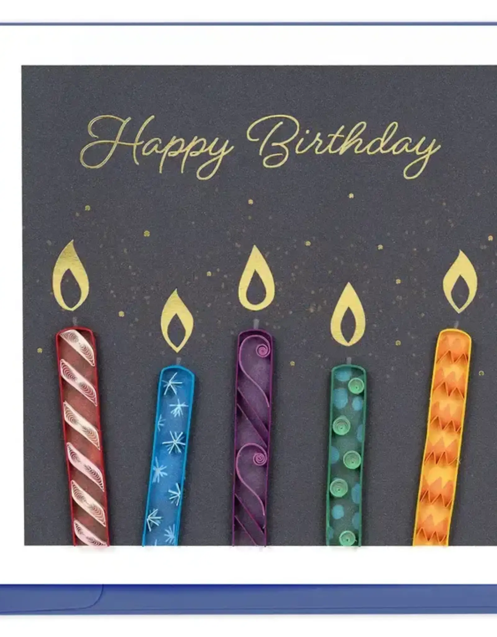 Quilling Card Quilled Make-a-Wish Candles Greeting Card