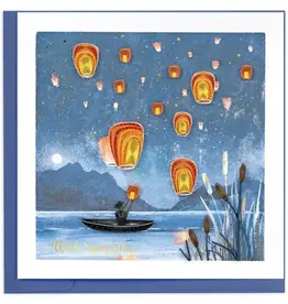 Quilling Card Quilled Sympathy Lanterns Greeting Card