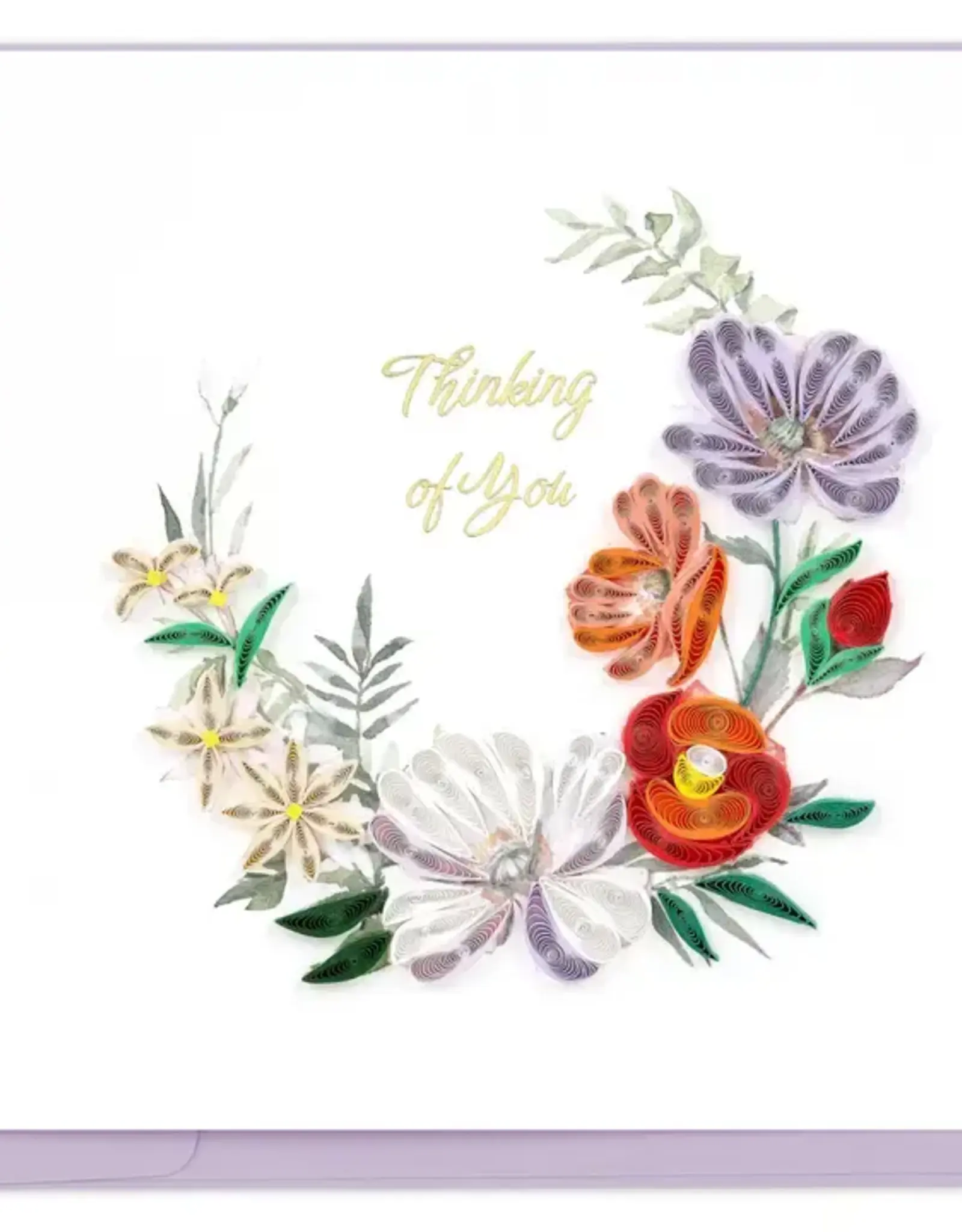 Quilling Card Quilled Thinking of You Floral Greeting Card