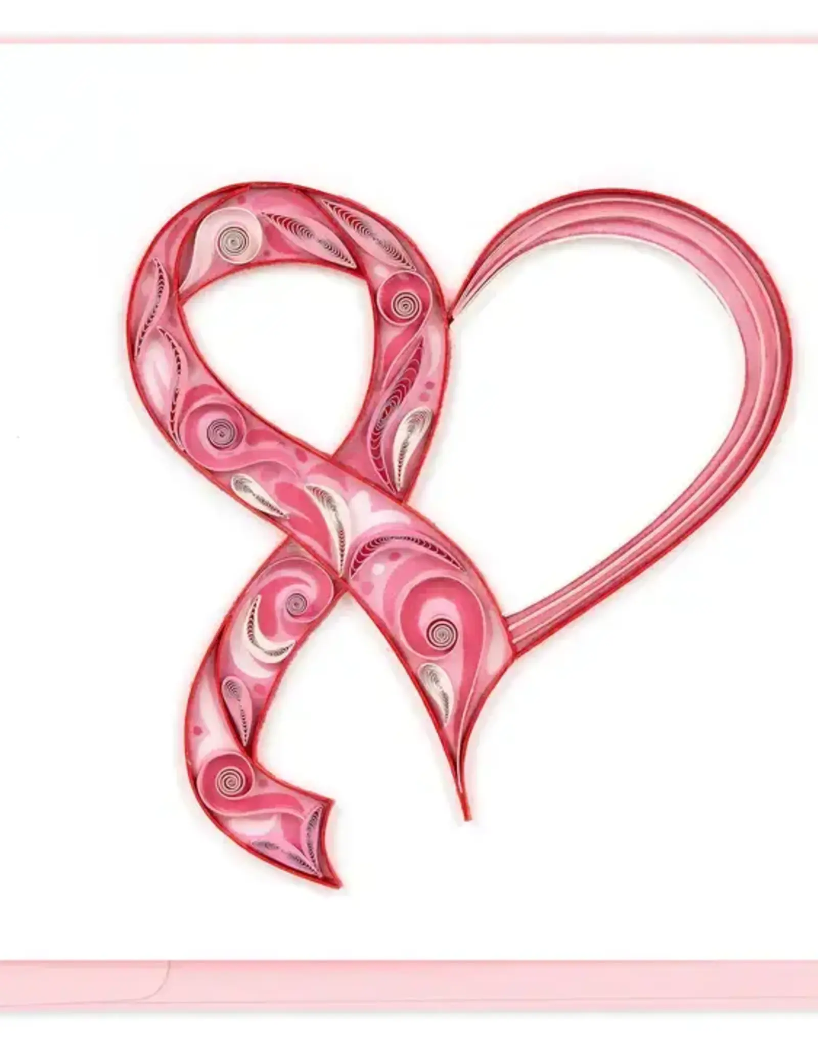 Quilling Card Quilled Breast Cancer Awareness Greeting Card