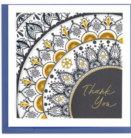 Quilling Card Quilled Thank You Mandala Greeting Card