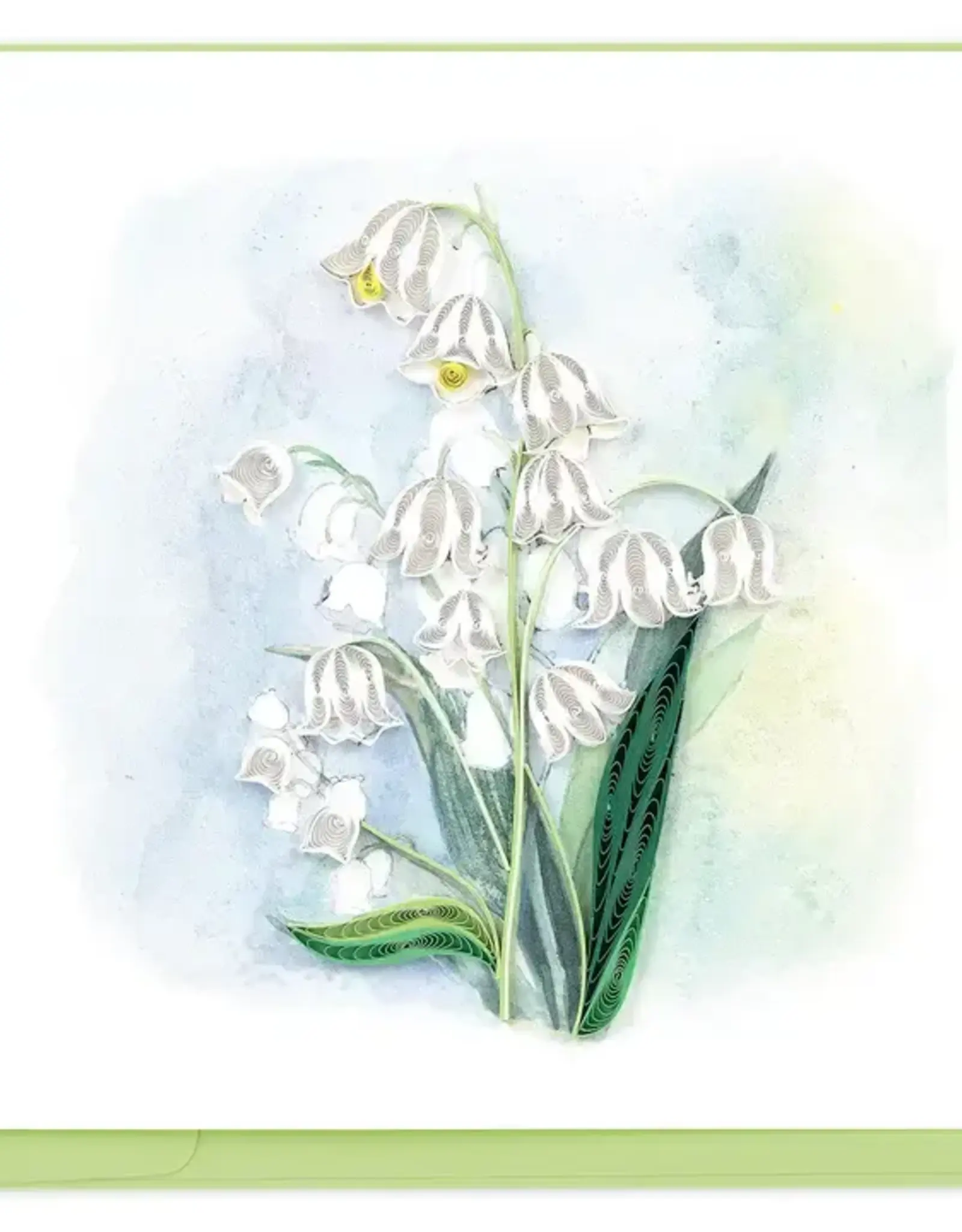 Quilling Card Quilled Lily of the Valley Greeting Card
