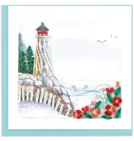 Quilling Card Quilled Lighthouse Cliff Greeting Card