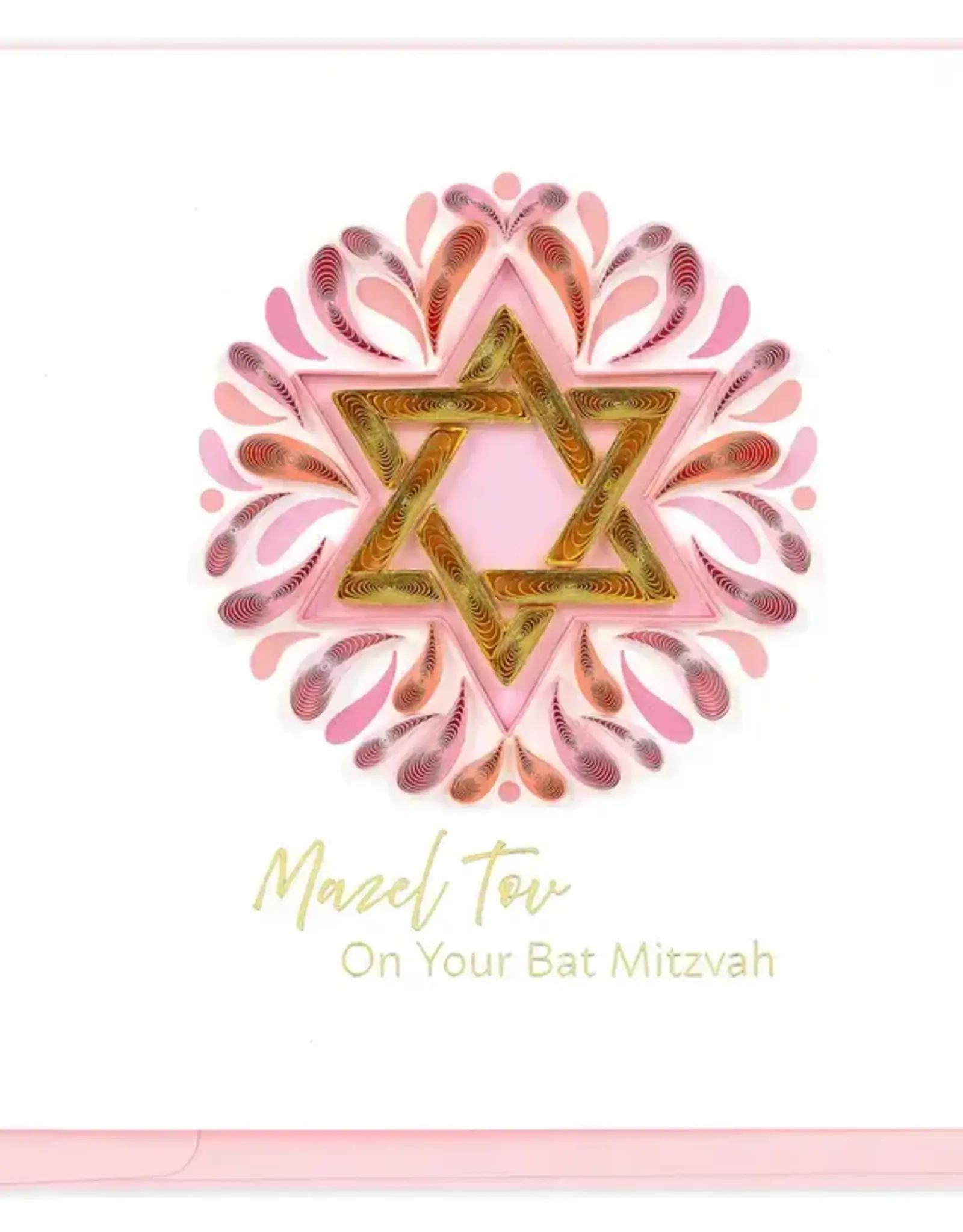 Quilling Card Quilled Bat Mitzvah Greeting Card
