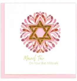 Quilling Card Quilled Bat Mitzvah Greeting Card