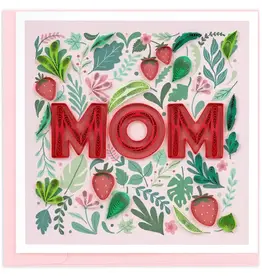Quilling Card Quilled Strawberry MOM Greeting Card