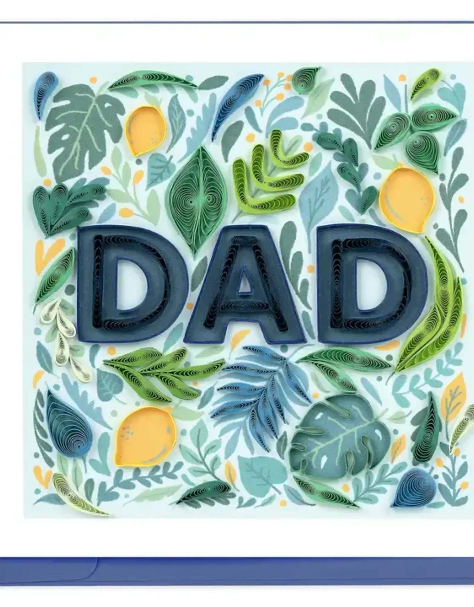 Quilling Card Quilled Botanical DAD Greeting Card