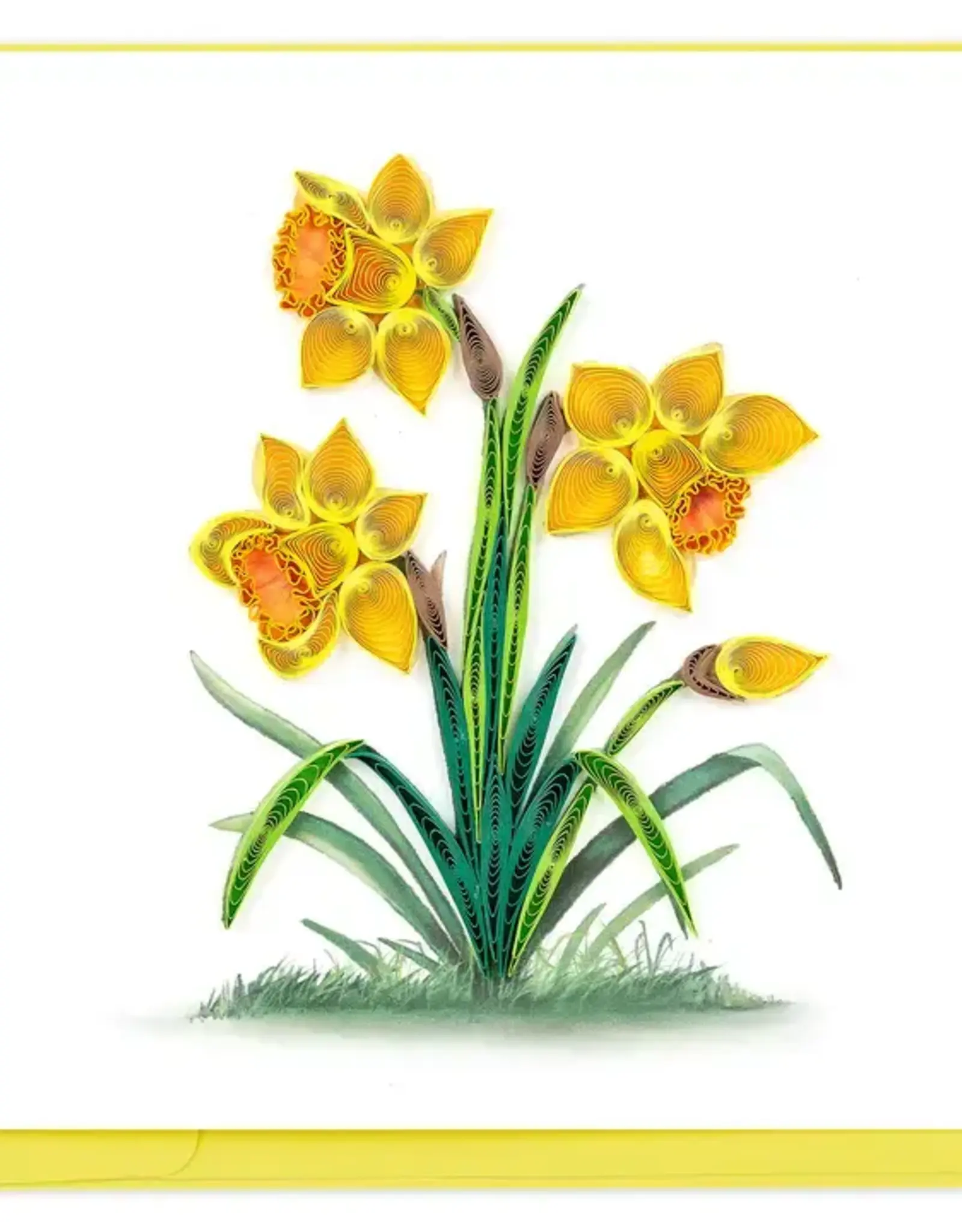 Quilling Card Quilled Daffodils Greeting Card