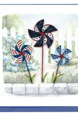 Quilling Card Quilled 4th of July Pinwheels Greeting Card