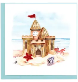 Quilling Card Quilled Sand Castle Greeting Card