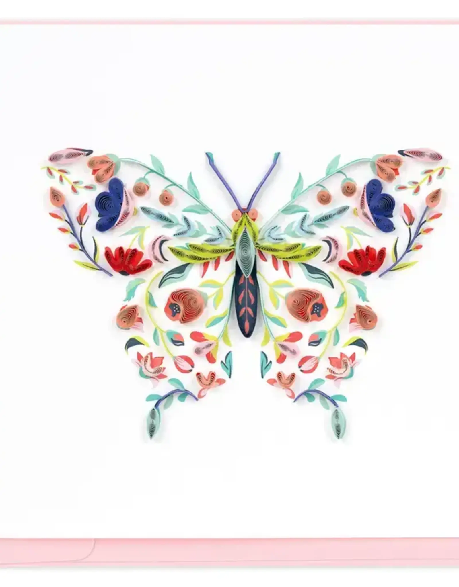 Quilling Card Quilled Floral Butterfly Greeting Card