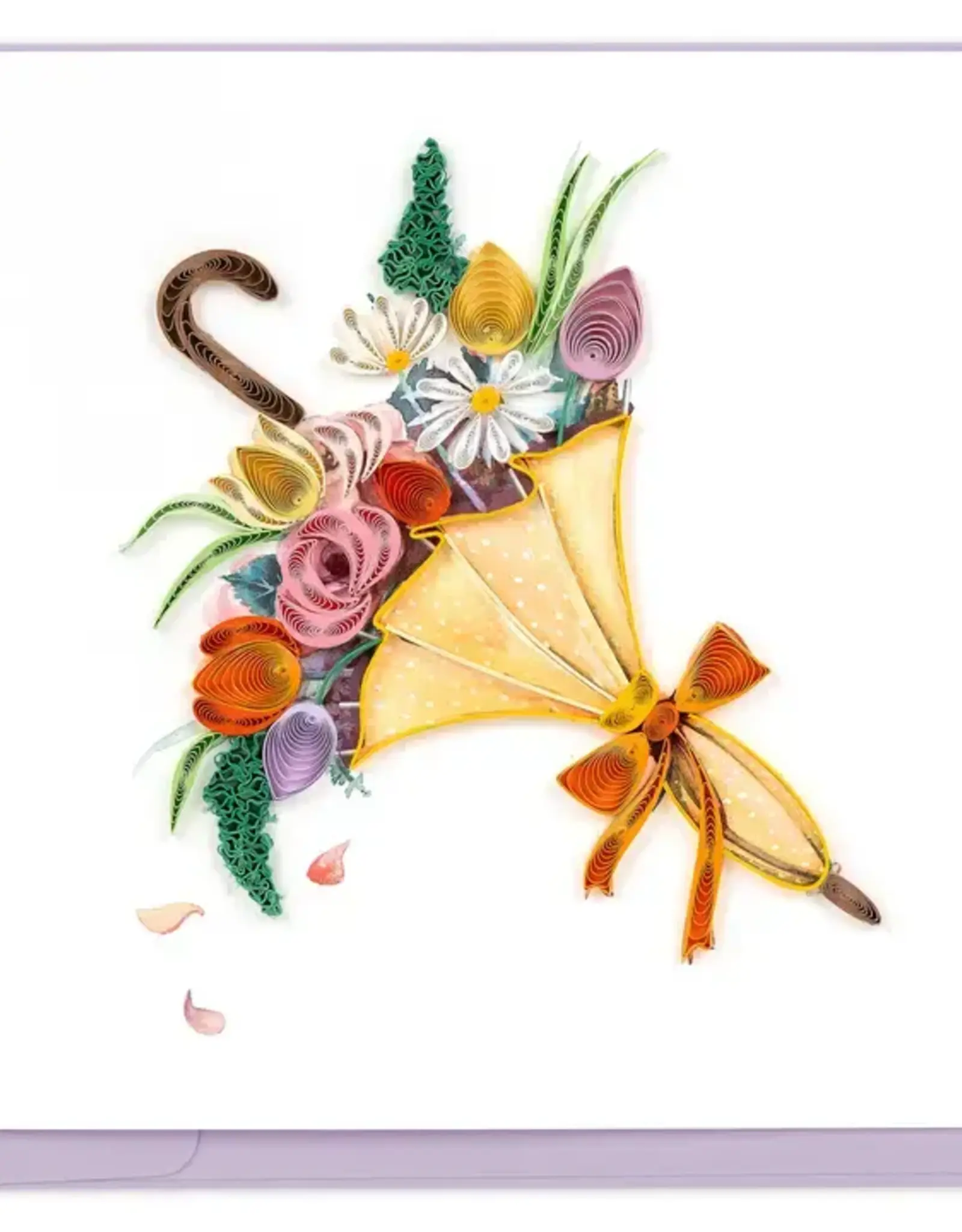 Quilling Card Quilled April Showers Greeting Card