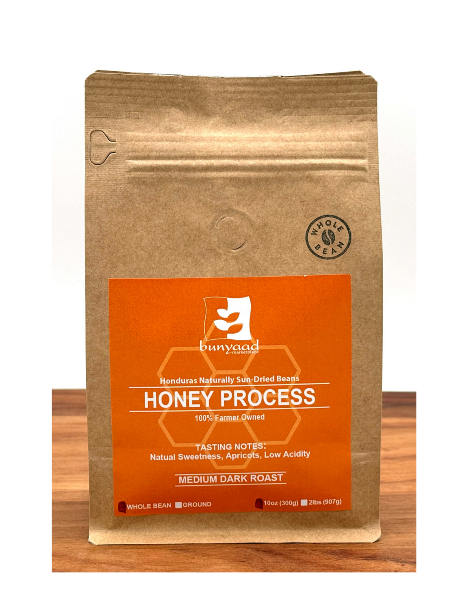 Lenca Coffee Roasters Bunyaad Honey Process - Sun-Dried Beans