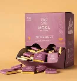 Moka Origins Vanilla Sesame Mini Dark Chocolate 70%