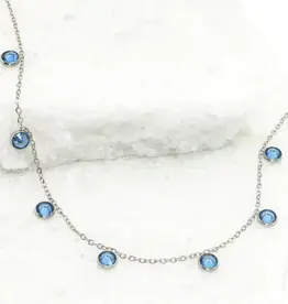 Starfish Project Guiding Lights Necklace in Silver & Blue