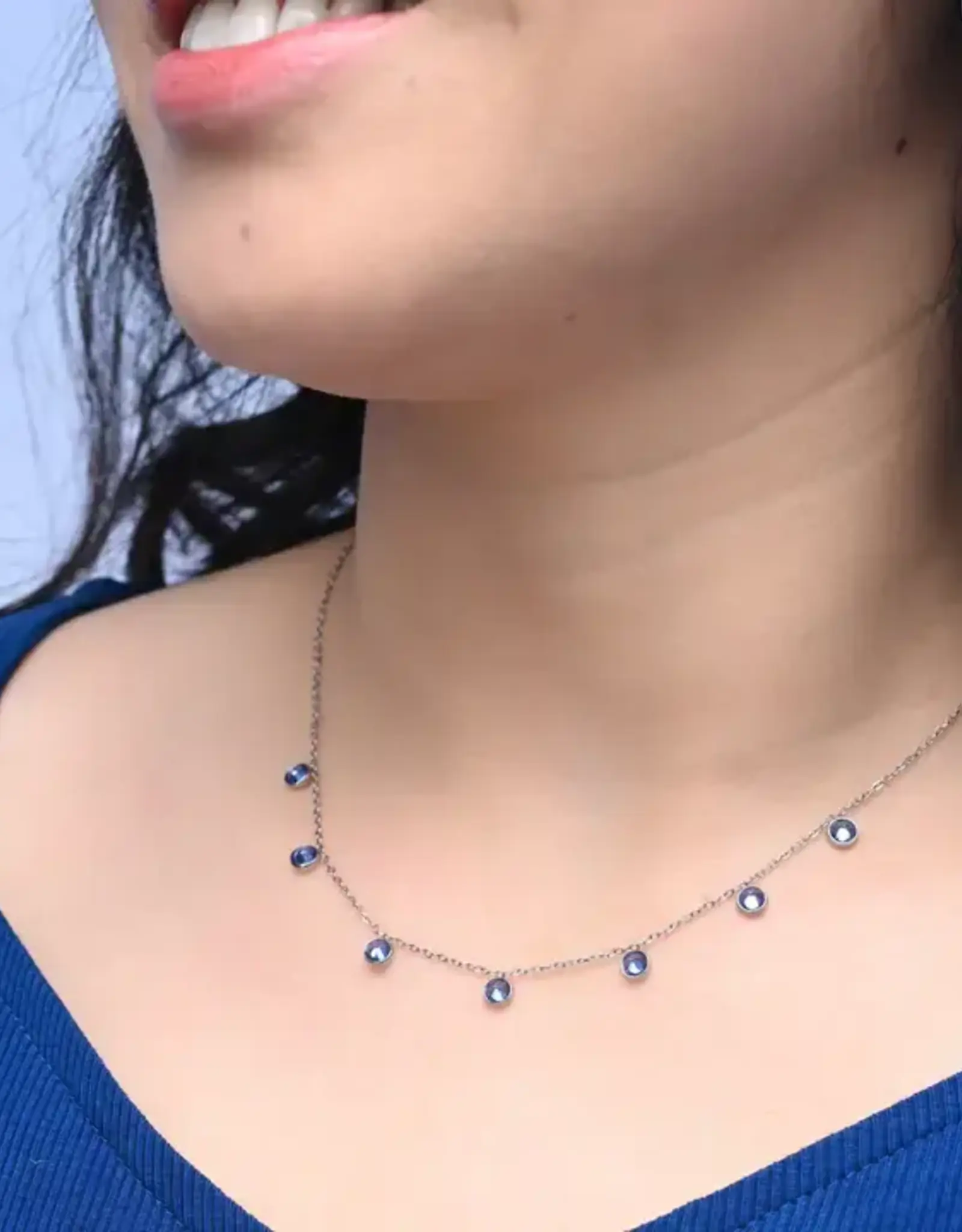 Starfish Project Guiding Lights Necklace in Silver & Blue