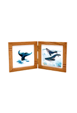 Bunyaad Pakistan 213641 Natural Red Oak Striped Duo Frame Hinged