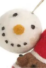 Felt So Good Snowman Christmas Character Bauble