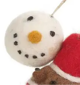 Felt So Good Snowman Christmas Character Bauble Ornament