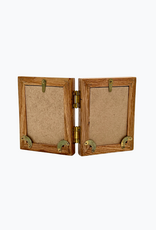 Bunyaad Pakistan 213122 Natural Red Oak Wood Frame - Gift Enclosure Duo Hinged