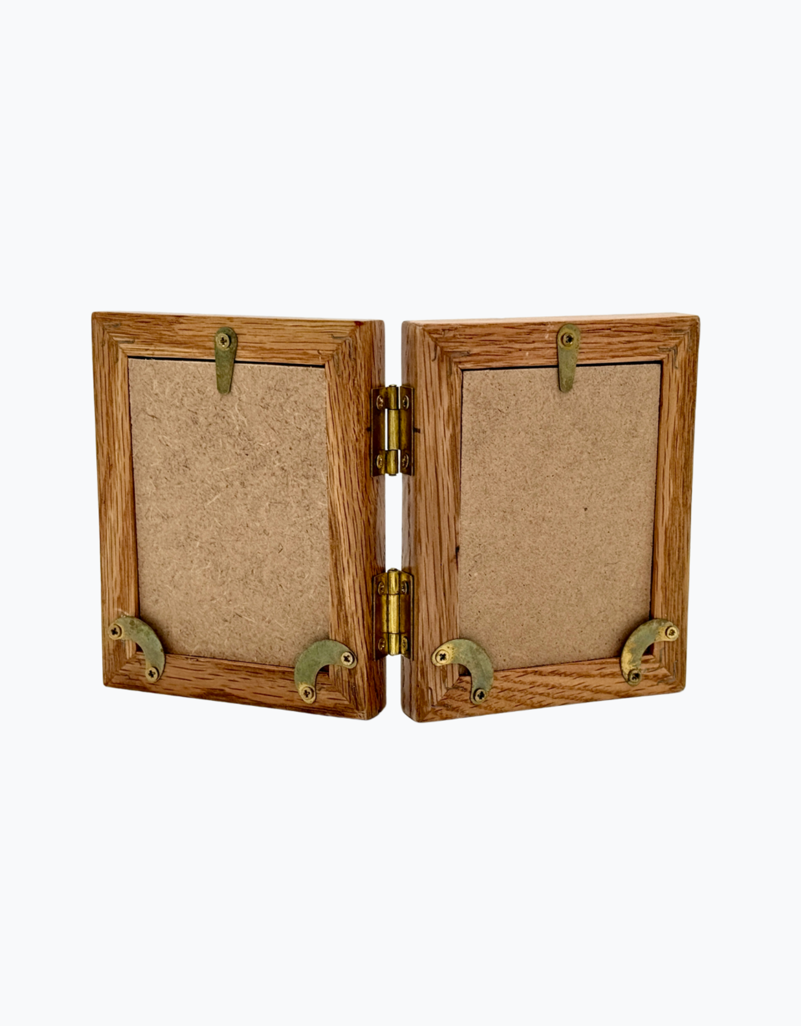 Bunyaad Pakistan 213122 Natural Red Oak Wood Frame - Gift Enclosure Duo Hinged