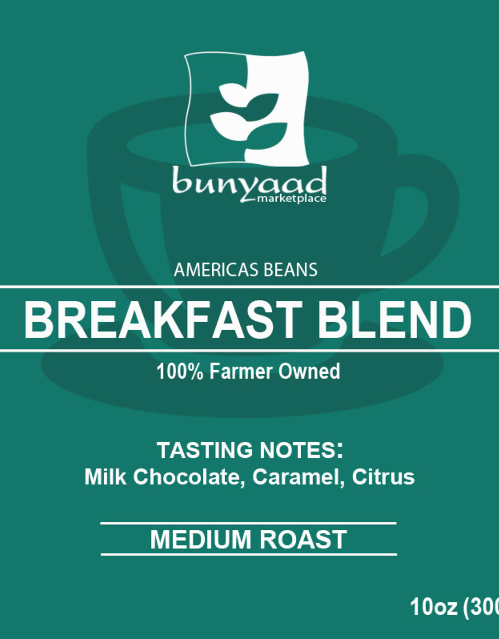 Lenca Coffee Roasters Bunyaad Breakfast Blend Coffee -