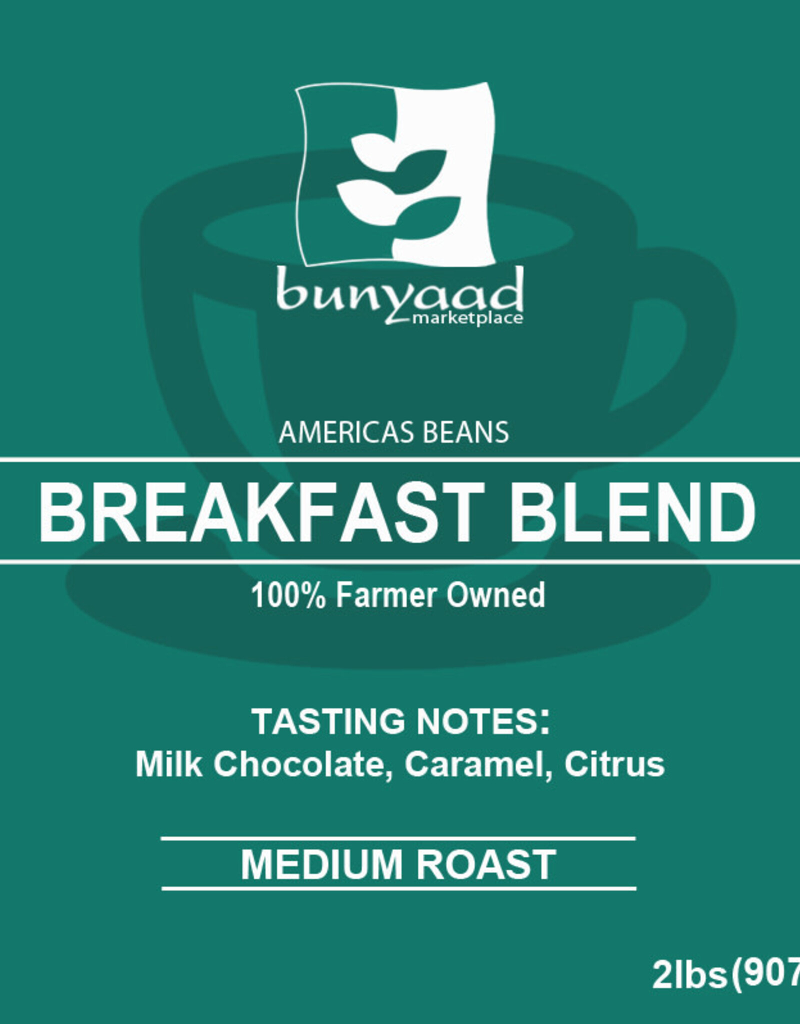 Lenca Coffee Roasters Bunyaad Breakfast Blend Coffee -