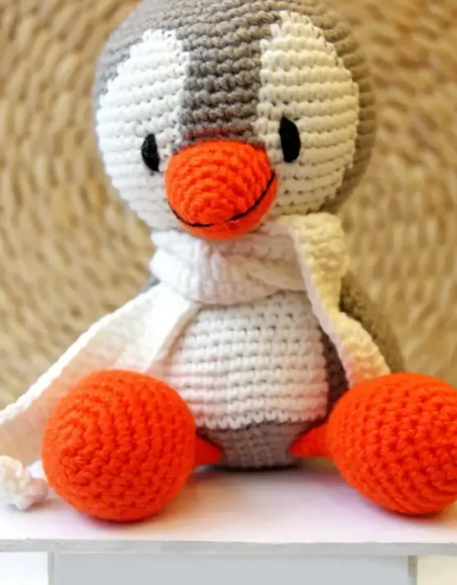 Silk Road Bazaar Knit Penguin Doll