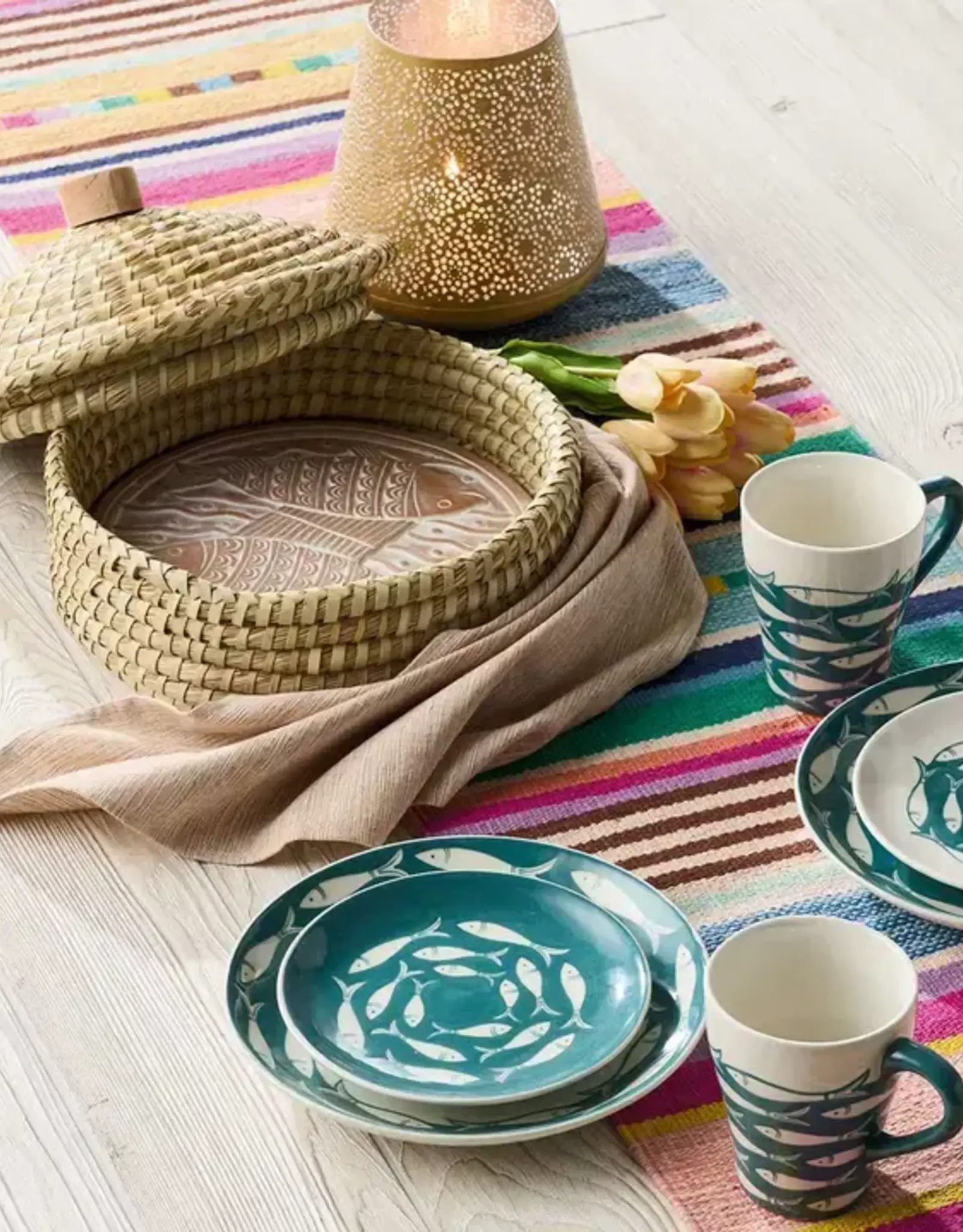 Serrv Macha Lidded Handmade Breadwarmer