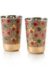 Serrv Gilded Foliage Steel Cup