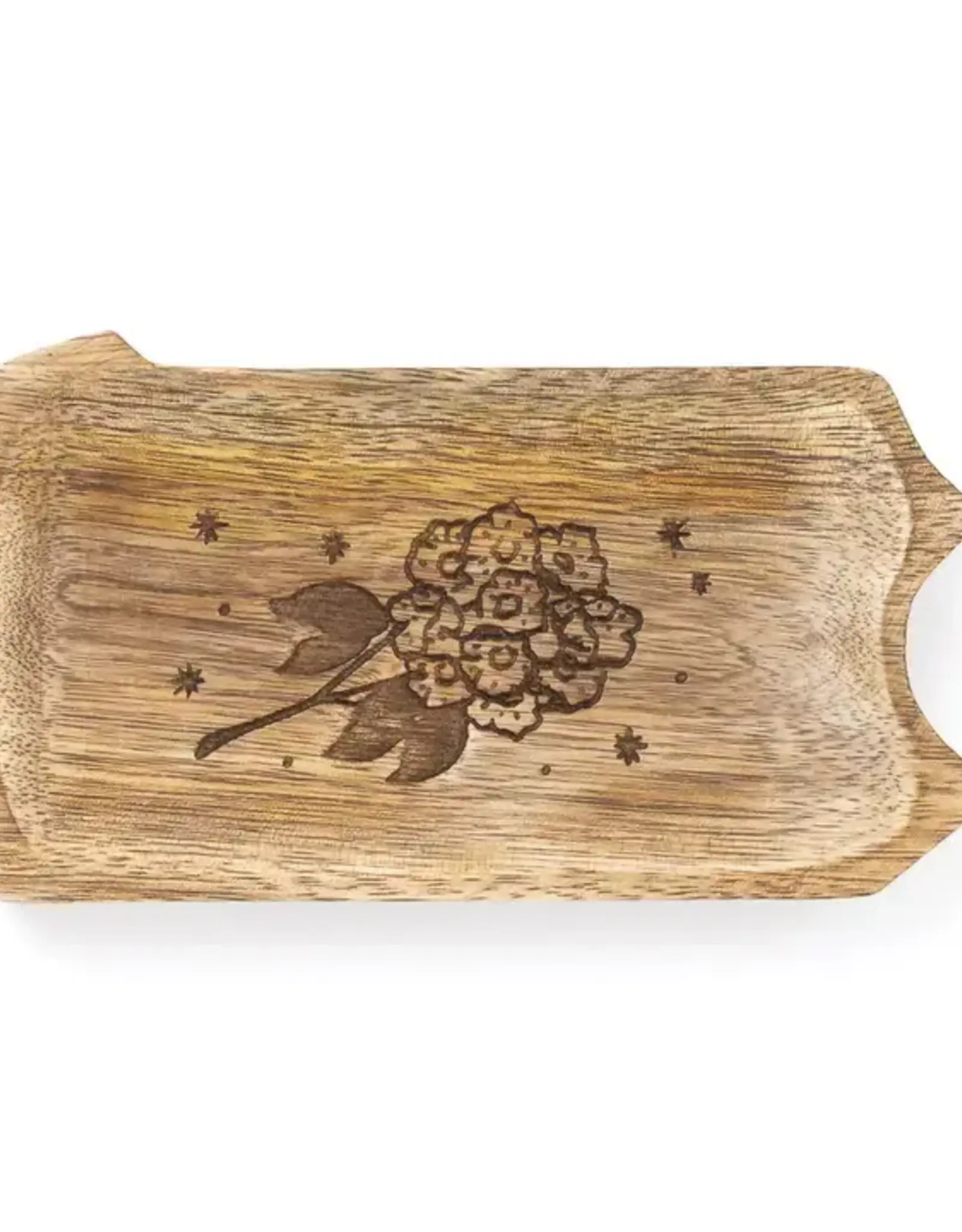 Matr Boomie Pennsylvania State Mountain Laurel Trinket Dish - Mango Wood