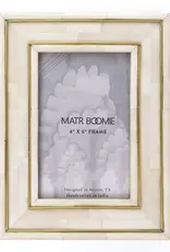 Matr Boomie Pravina Carved Bone Frame 4" X 6"