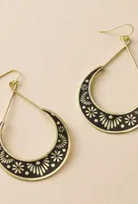 Matr Boomie Nisha Crescent Moon Hoop Earrings