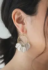 Matr Boomie Sayuri Petal Hoop Earrings