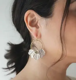 Matr Boomie Sayuri Petal Hoop Earrings