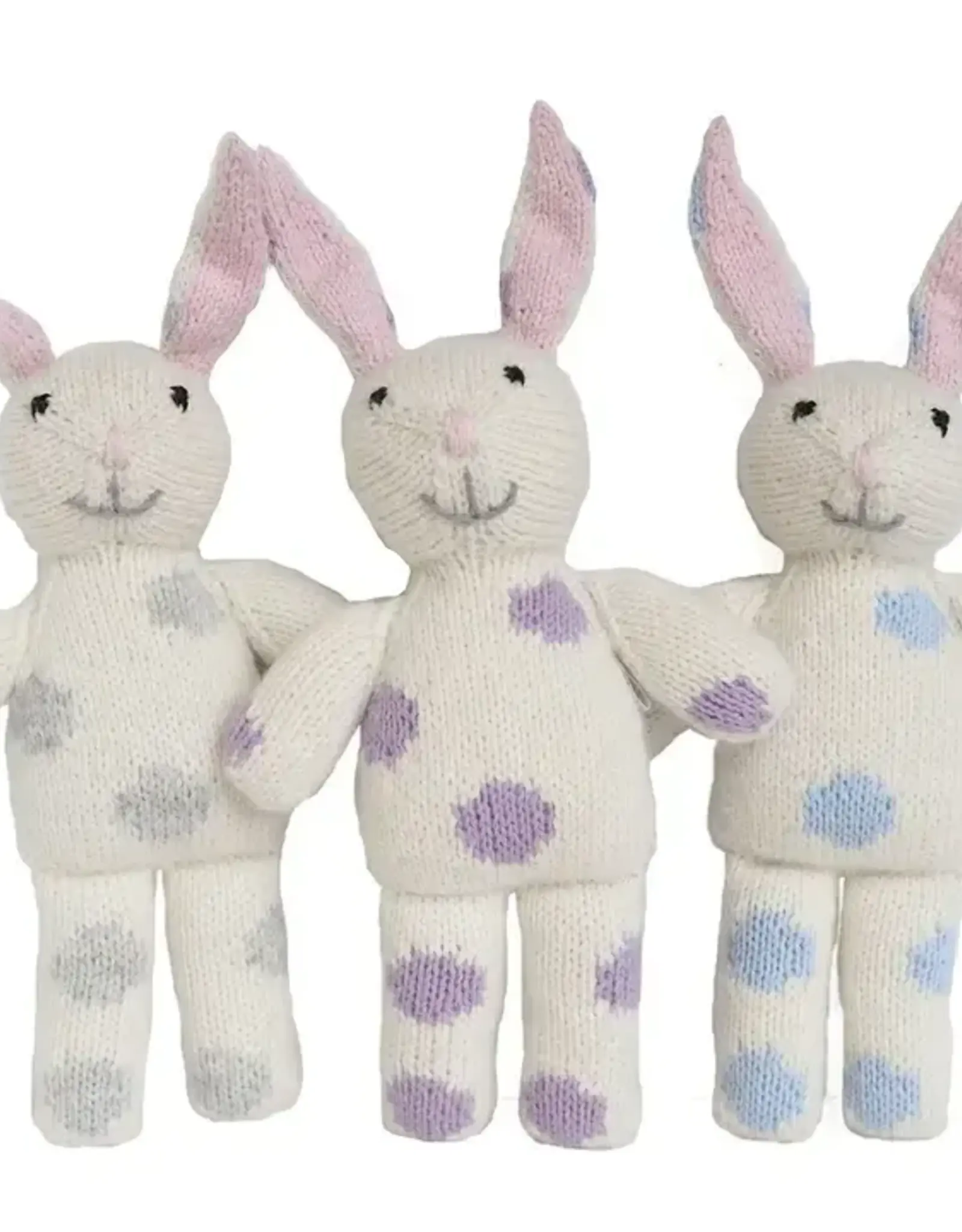Melange Collection Knit Bunnies With Pastel Spots - Assorted