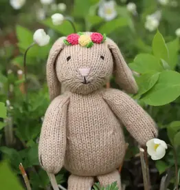 Melange Collection Knit Bunny with Flowers Toy