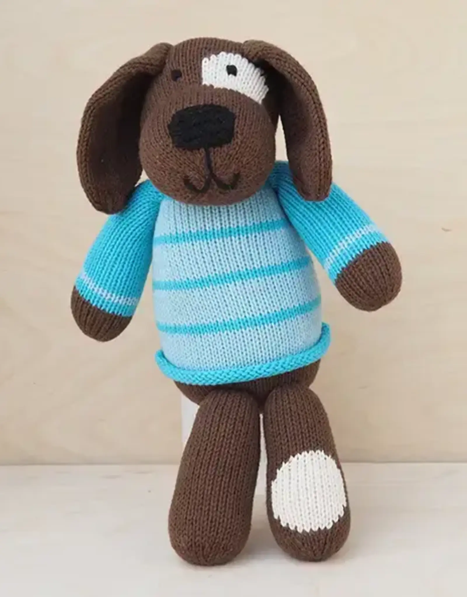 Melange Collection Knit Spotted Dog in Sweater Toy