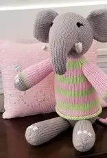 Melange Collection Knit Elephant Toy - Pink