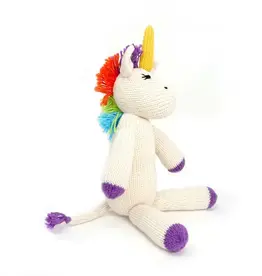 Melange Collection Knit Unicorn Toy