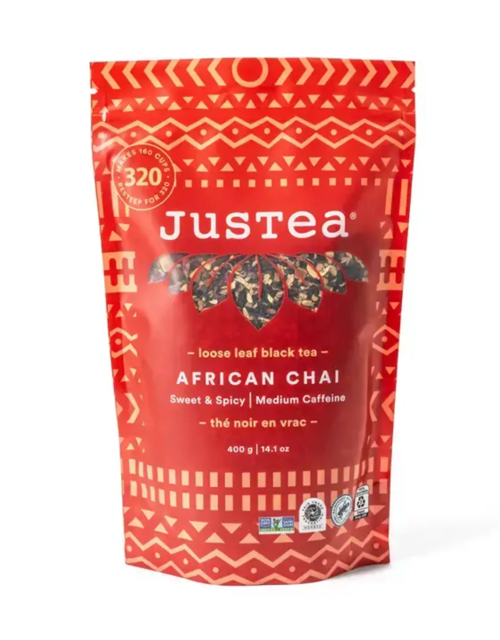 Justea African Chai Black Tea Pouch - Large