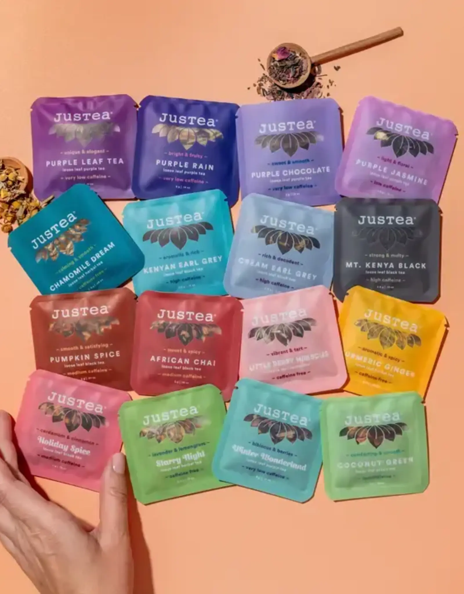 Justea Tea Sampler Mini Pouches - Assorted
