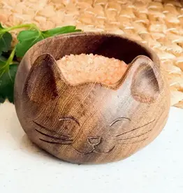 Lucia's Imports Cat Salt Bowl