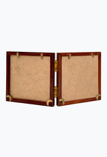 Bunyaad Pakistan 211621 Natural Mahogany Wood Duo Frame Hinged