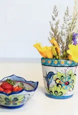 Lucia's Imports Stoneware Hummingbird Vase