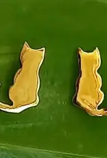 Women's Peace Collection Tiny Cat Studs