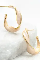 Starfish Project With a Twist Hoops in Coral