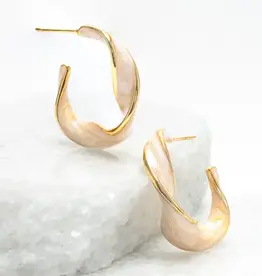 Starfish Project With a Twist Hoops in Coral