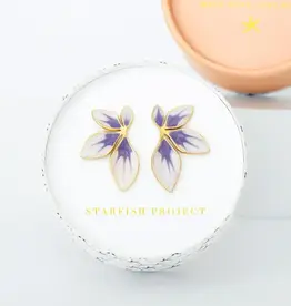 Starfish Project Flourish Lavender Leaf Earrings