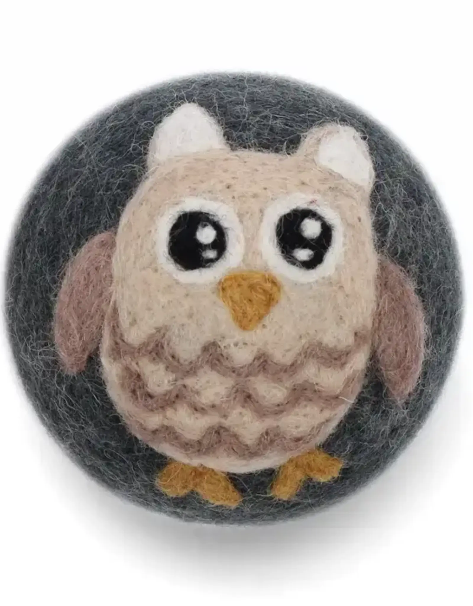 Ethical Global Brown Owl Felt Dryer Ball